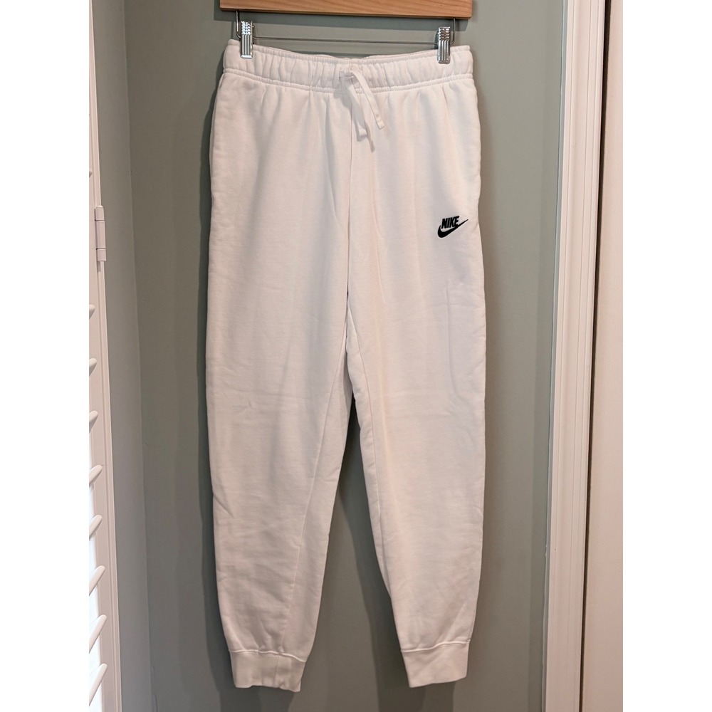 Nike Sportswear Essential Joggers White Women Small BV4095-100